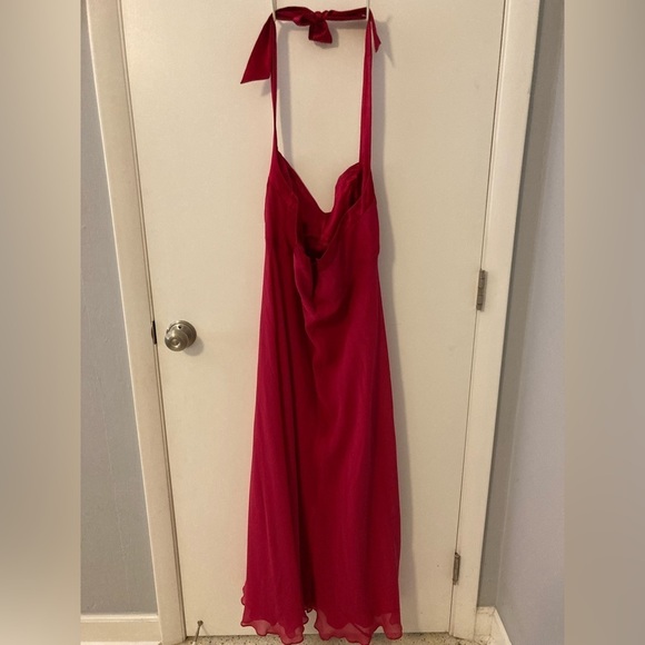 Donna Ricco New York - Pink Flowy Elegant Halter Dress - Size 14 - Picture 7 of 11